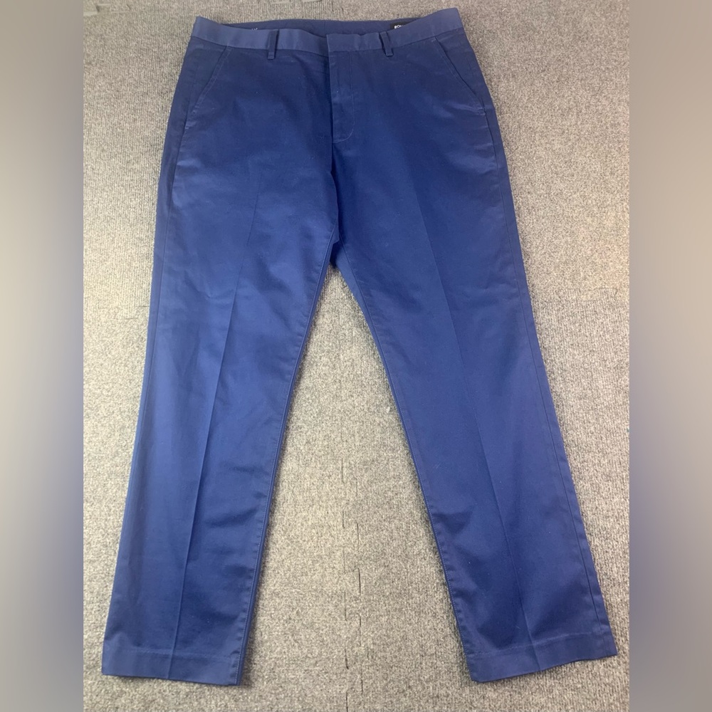 Bonobos Slim Monday Mens Cotton Blend Chino Pants Size 36x30 Blue
